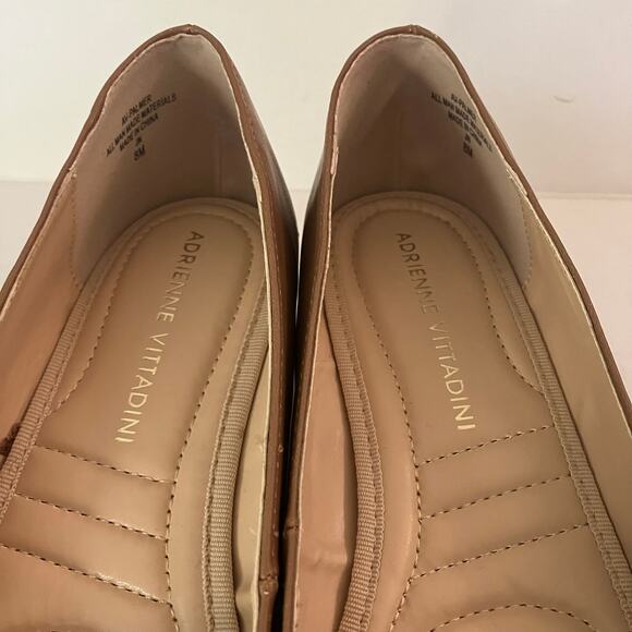 Adrienne Vittadini Tan Size 8 Small Wedge Heeled Shoes - Picture 5 of 6